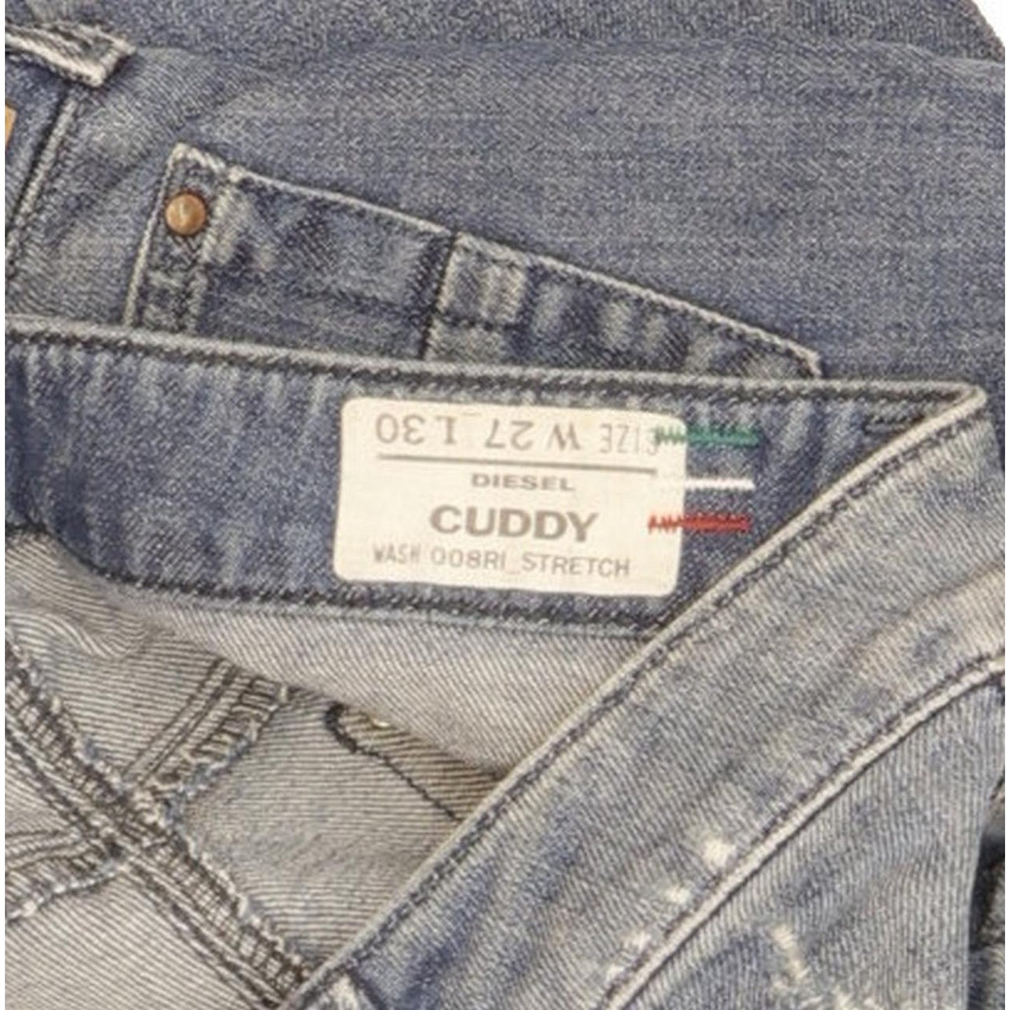 Diesel Cuddy 008RI Women Blue Skinny Slim Stretch Jeans W27 L26