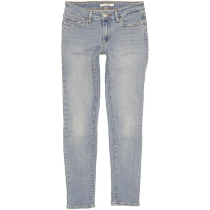 Levi's 711 Women Blue Skinny Slim Stretch Jeans W27 L29