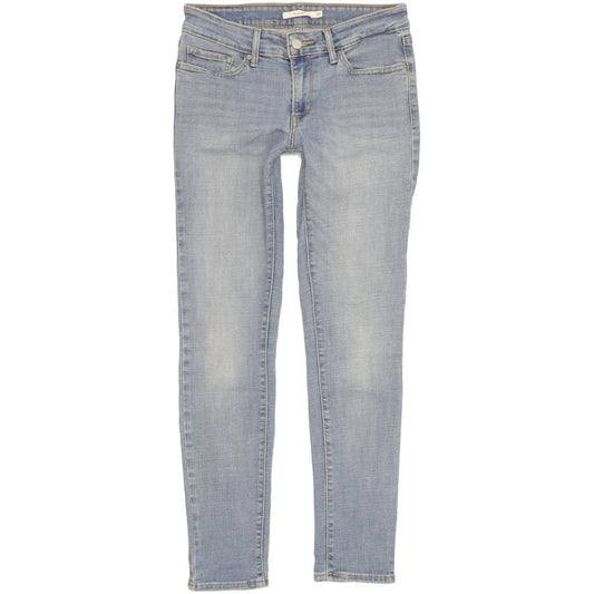 Levi's 711 Women Blue Skinny Slim Stretch Jeans W27 L29