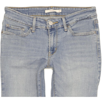 Levi's 711 Women Blue Skinny Slim Stretch Jeans W27 L29