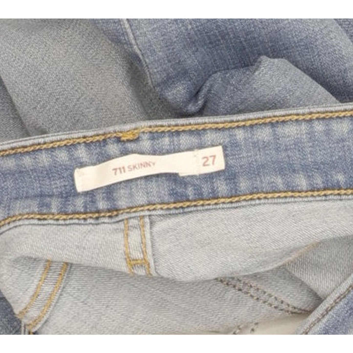 Levi's 711 Women Blue Skinny Slim Stretch Jeans W27 L29