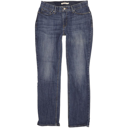 Levi's 525 Women Blue Straight Slim Stretch Jeans W30 L31