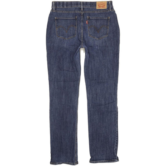 Levi's 525 Women Blue Straight Slim Stretch Jeans W30 L31