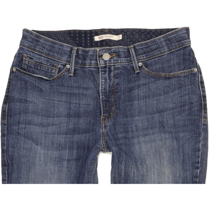 Levi's 525 Women Blue Straight Slim Stretch Jeans W30 L31