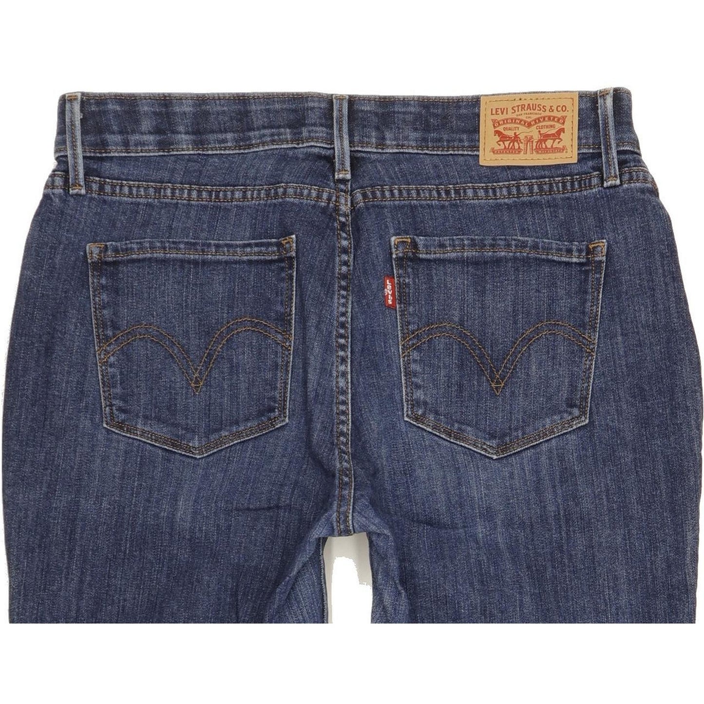 Levi's 525 Women Blue Straight Slim Stretch Jeans W30 L31