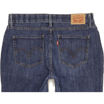 Levi's 525 Women Blue Straight Slim Stretch Jeans W30 L31