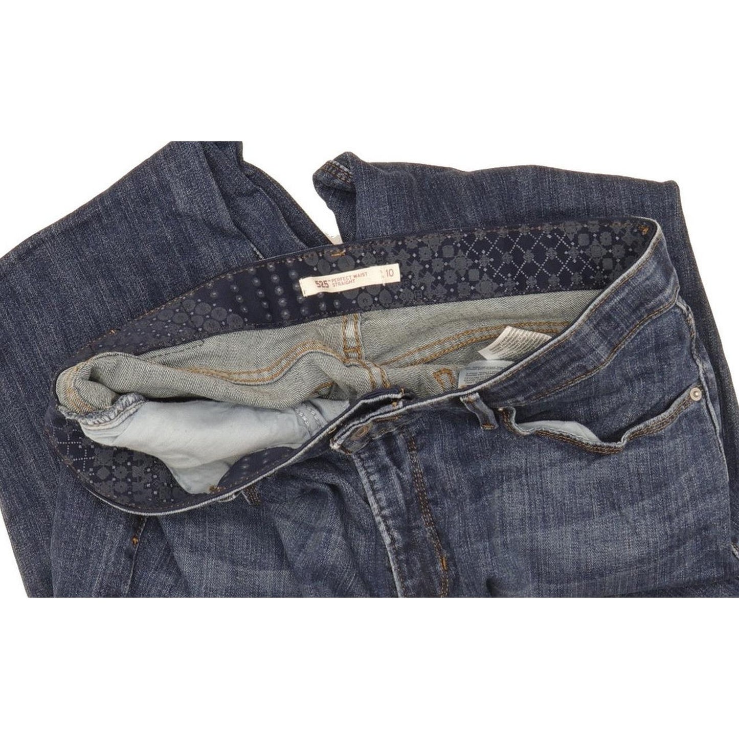 Levi's 525 Women Blue Straight Slim Stretch Jeans W30 L31