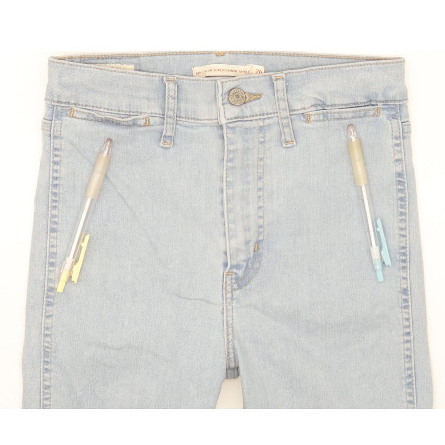 Levi's Mile Ankle Women Blue Skinny Slim Stretch Jeans W26 L30