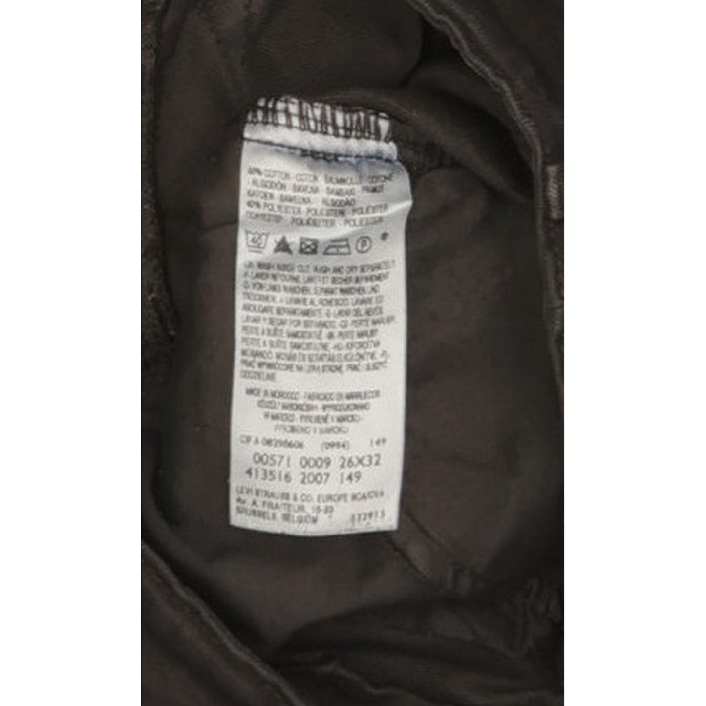 Levi's 571 Women Black Straight Slim Jeans W26 L30