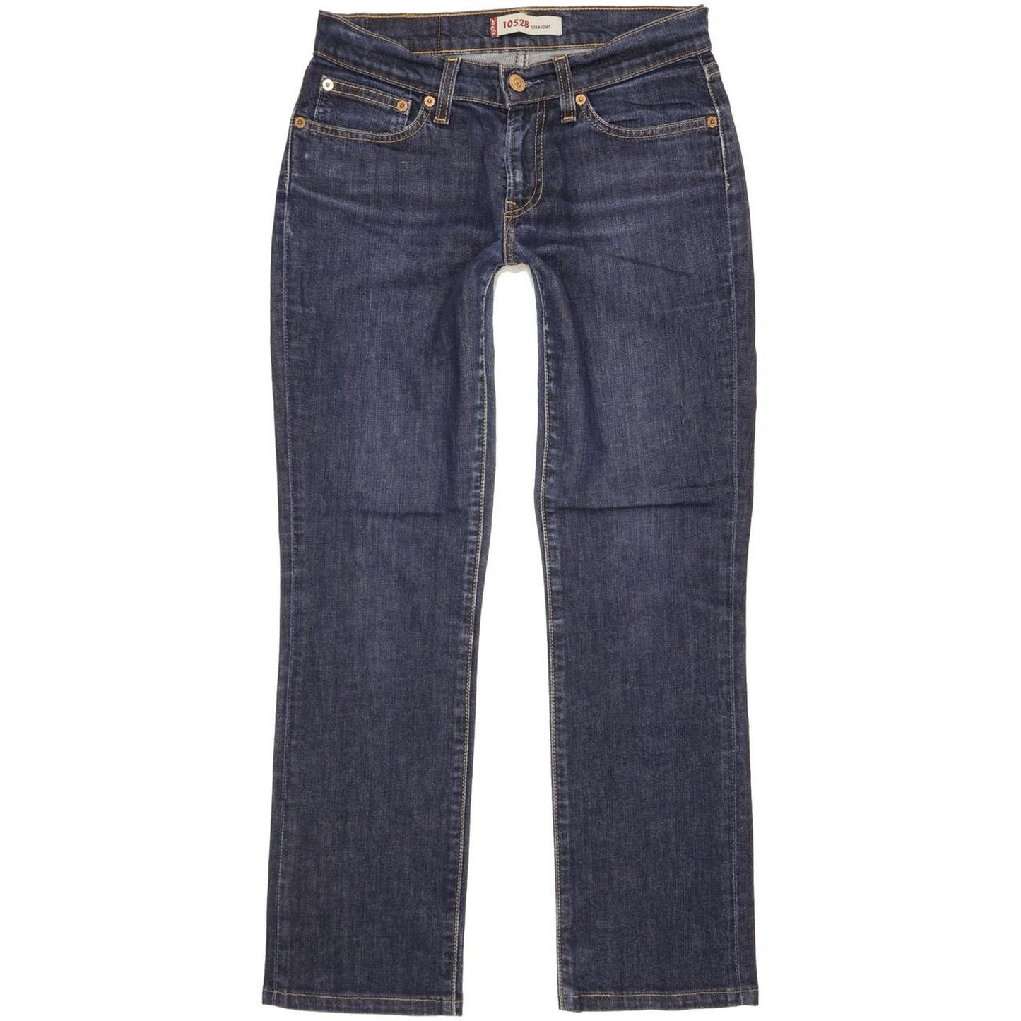 Levi's 528 Women Blue Straight Slim Stretch Jeans W29 L28