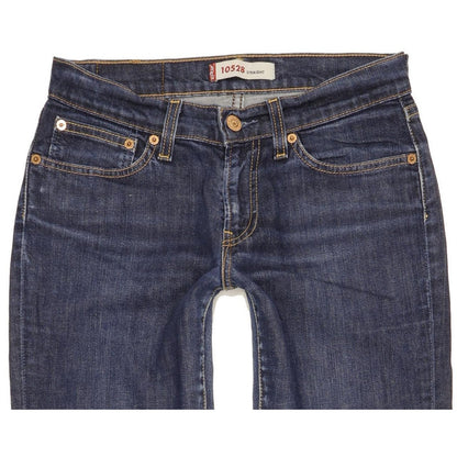 Levi's 528 Women Blue Straight Slim Stretch Jeans W29 L28