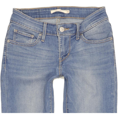 Levi's 711 Women Blue Skinny Slim Stretch Jeans W25 L30