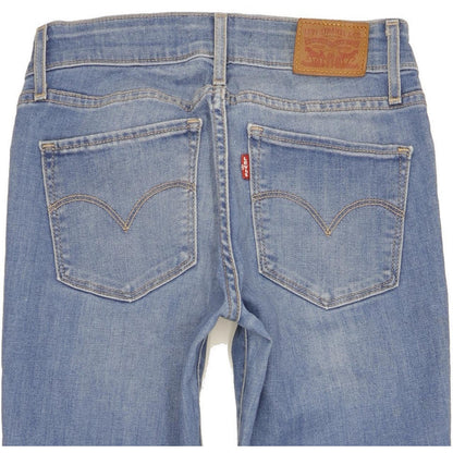 Levi's 711 Women Blue Skinny Slim Stretch Jeans W25 L30
