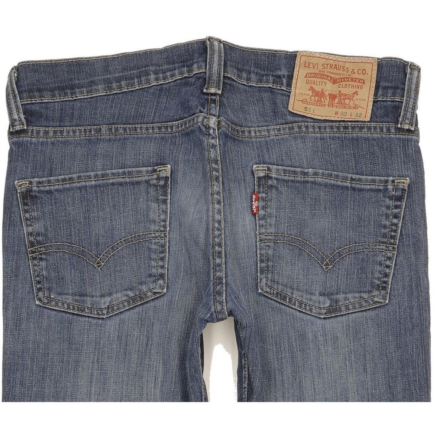 Levi's 511 Women Blue Straight Slim Stretch Jeans W30 L32