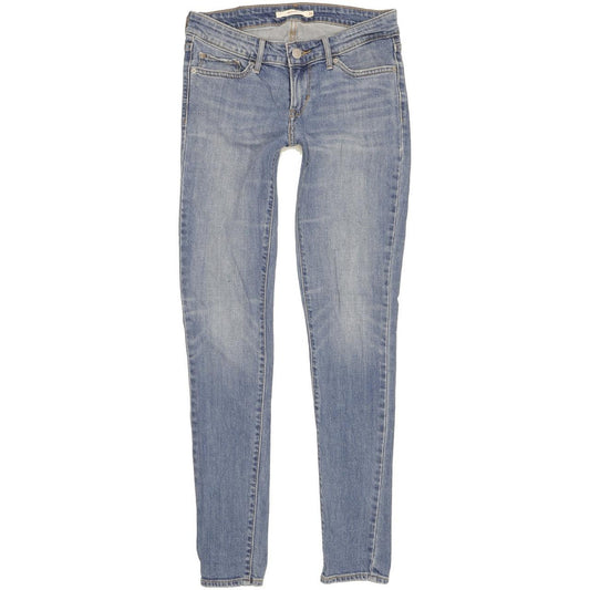Levi's 711 Women Blue Skinny Slim Stretch Jeans W26 L30