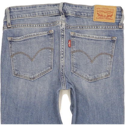 Levi's 711 Women Blue Skinny Slim Stretch Jeans W26 L30