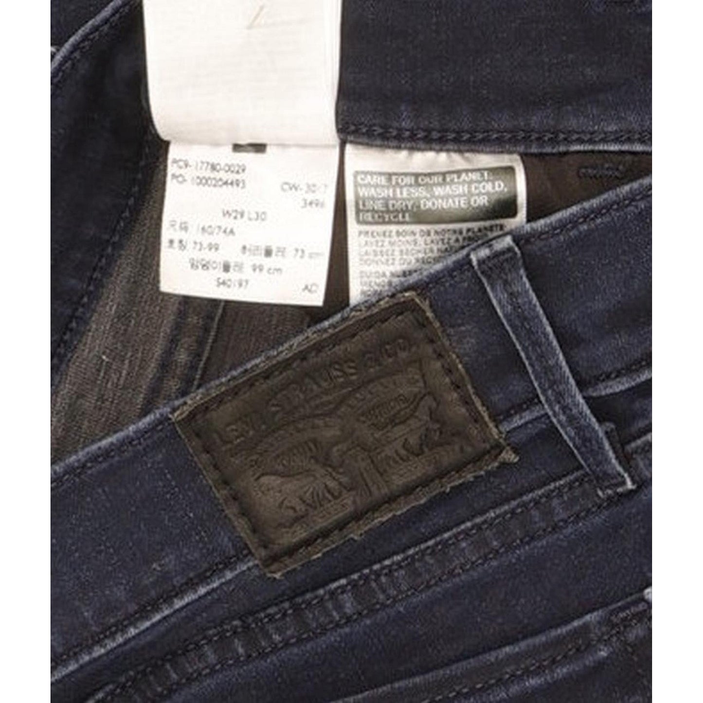 Levi's 710 Super Women Navy Skinny Regular Stretch Jeans W29 L30