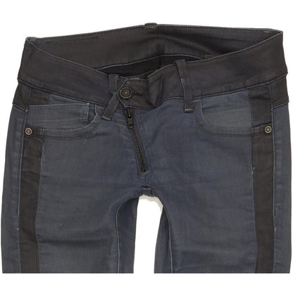 G-Star Lynn Zip Women Blue Skinny Slim Stretch Jeans W26 L29