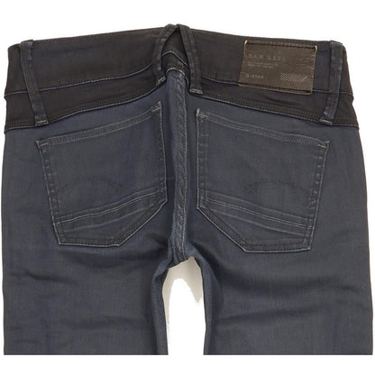 G-Star Lynn Zip Women Blue Skinny Slim Stretch Jeans W26 L29