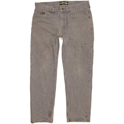 Lee Jim Men Grey Straight Regular Jeans W36 L29