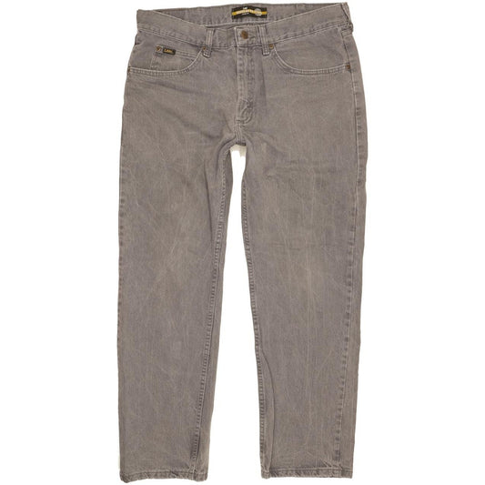 Lee Jim Men Grey Straight Regular Jeans W36 L29