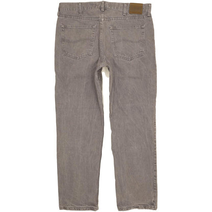 Lee Jim Men Grey Straight Regular Jeans W36 L29