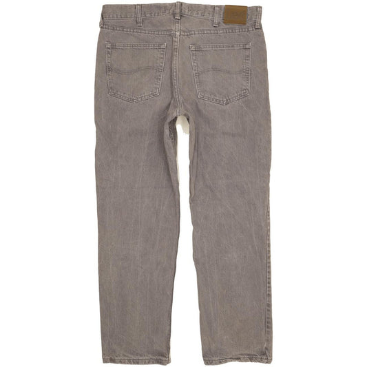Lee Jim Men Grey Straight Regular Jeans W36 L29