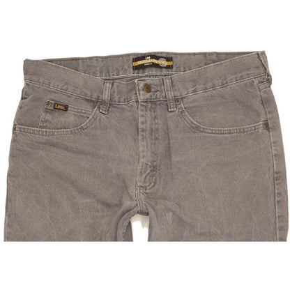 Lee Jim Men Grey Straight Regular Jeans W36 L29