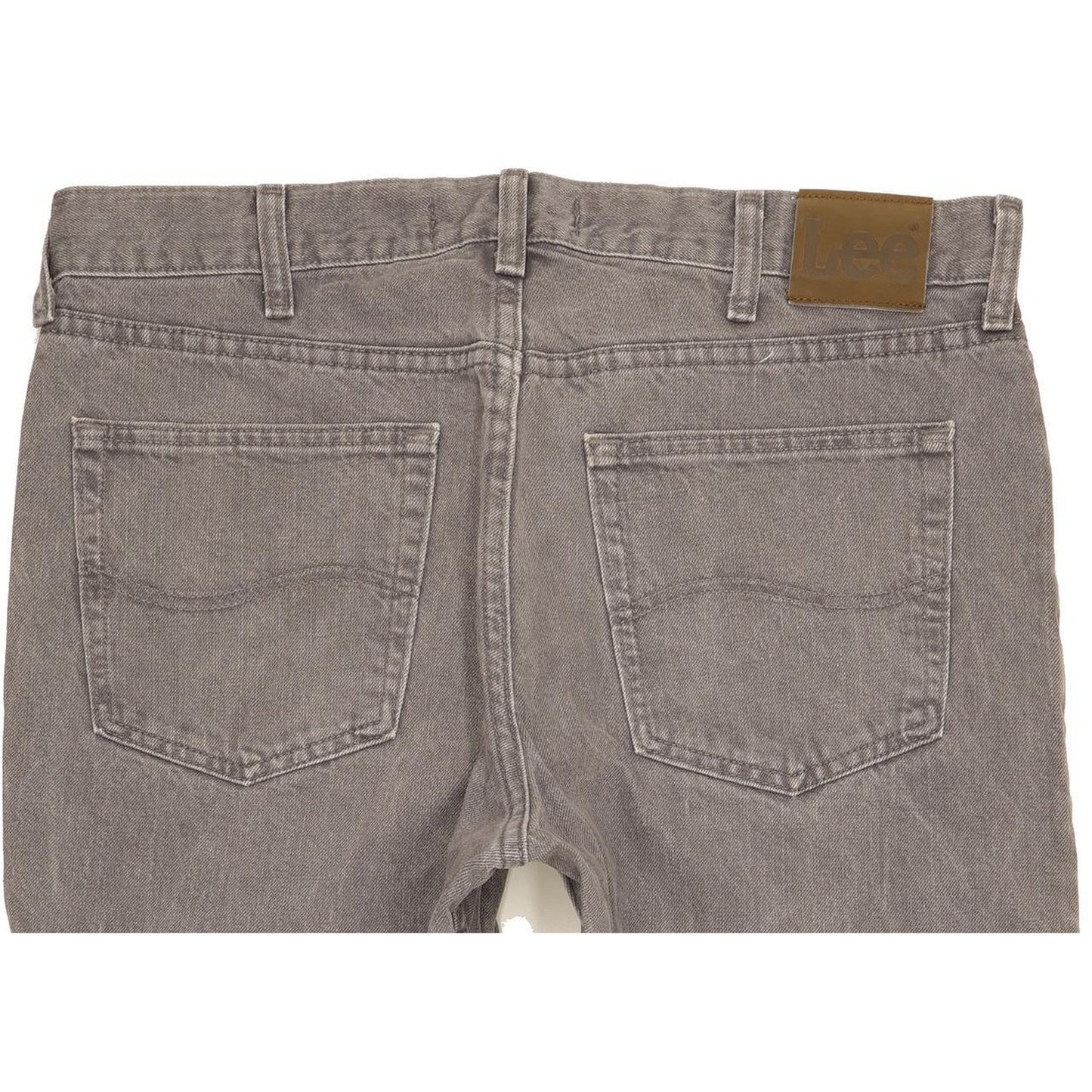 Lee Jim Men Grey Straight Regular Jeans W36 L29