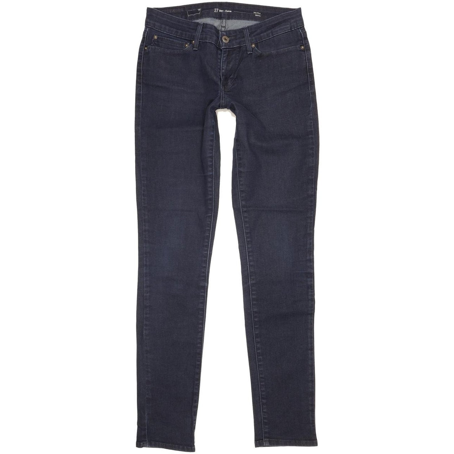 Levi's Demi Curve Women Navy Skinny Slim Stretch Jeans W27 L32