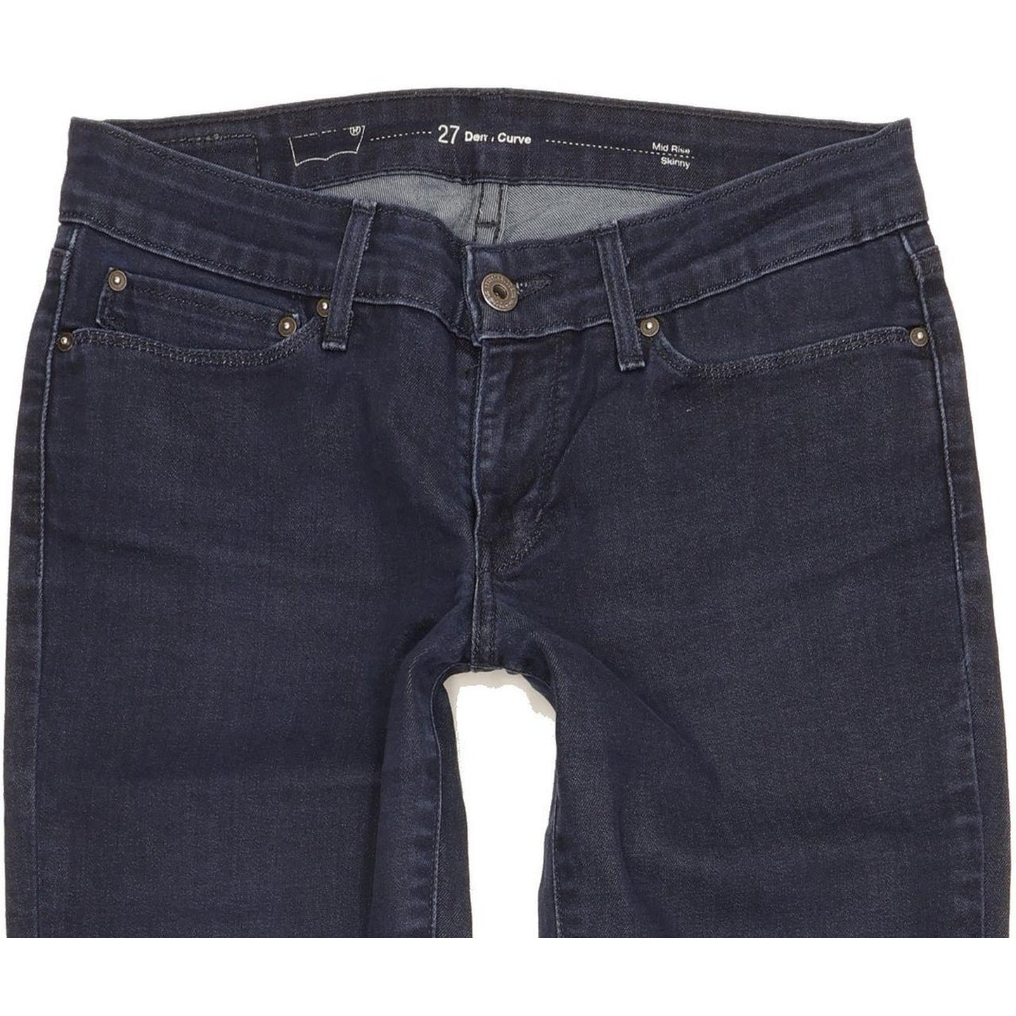 Levi's Demi Curve Women Navy Skinny Slim Stretch Jeans W27 L32