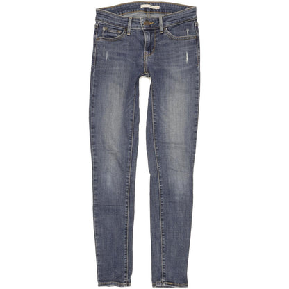 Levi's 711 Women Blue Skinny Slim Stretch Jeans W26 L30