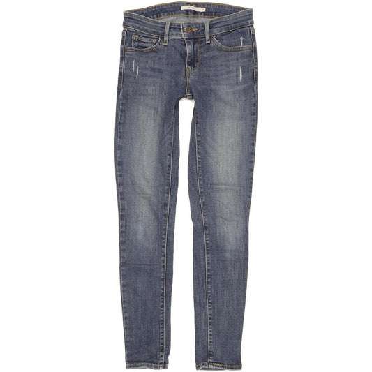 Levi's 711 Women Blue Skinny Slim Stretch Jeans W26 L30