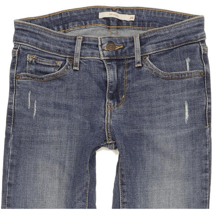 Levi's 711 Women Blue Skinny Slim Stretch Jeans W26 L30