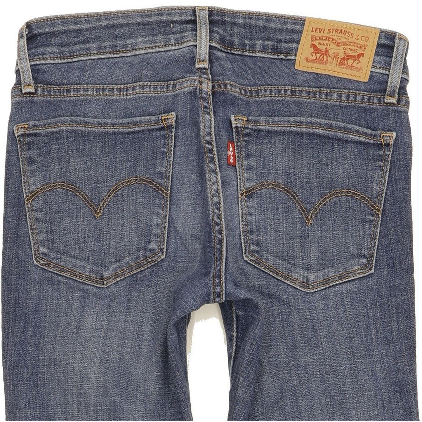 Levi's 711 Women Blue Skinny Slim Stretch Jeans W26 L30
