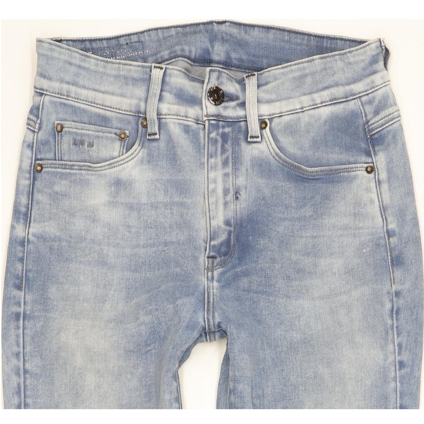 G-Star 3301 Ultra Women Blue Skinny Slim Stretch Jeans W27 L28