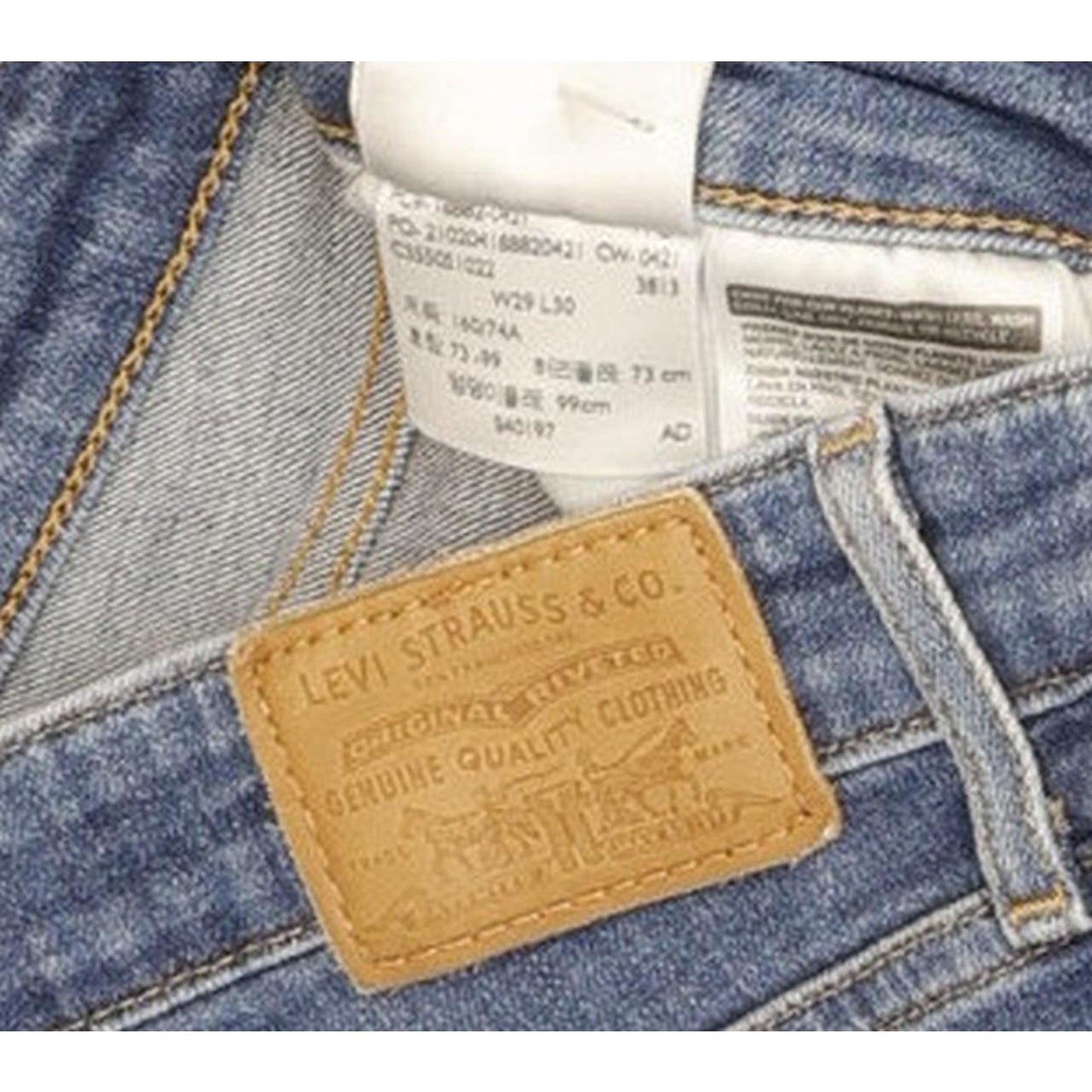 Levi's 721 Women Blue Skinny Slim Stretch Jeans W29 L30