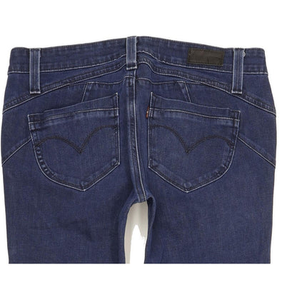 Levi's Demi Curve Women Blue Straight Slim Stretch Jeans W30 L32
