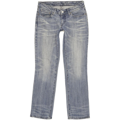 Levi's Bold Curve Women Blue Straight Slim Stretch Jeans W28 L29