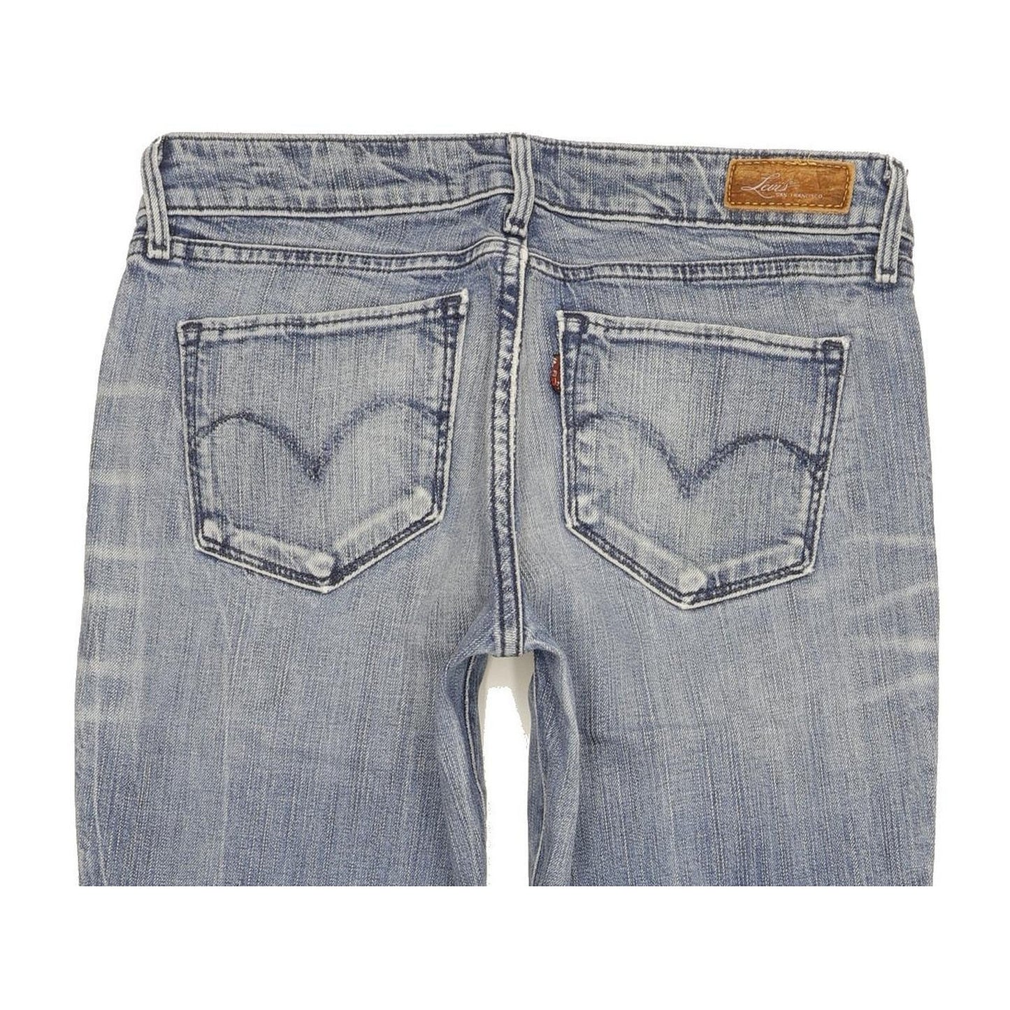 Levi's Bold Curve Women Blue Straight Slim Stretch Jeans W28 L29