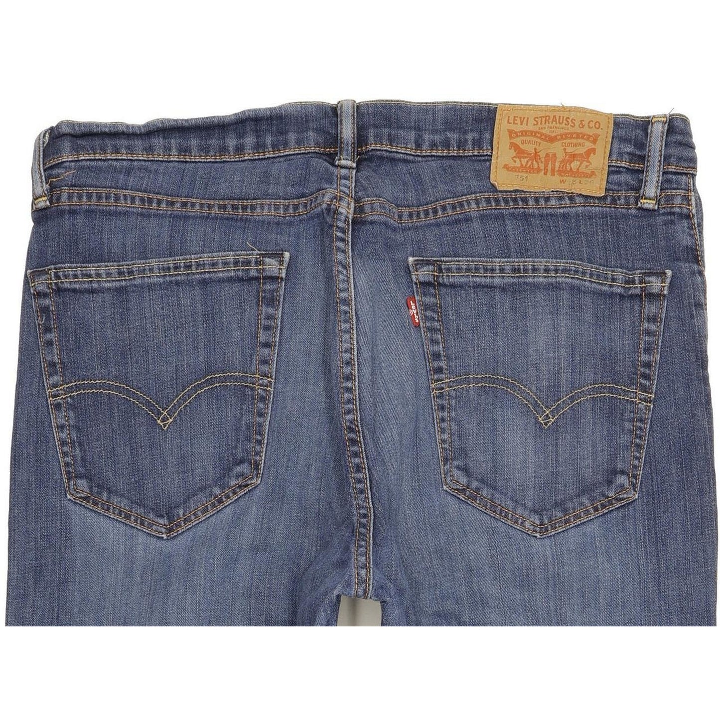 Levi's 751 Men Blue Straight Regular Stretch Jeans W36 L30