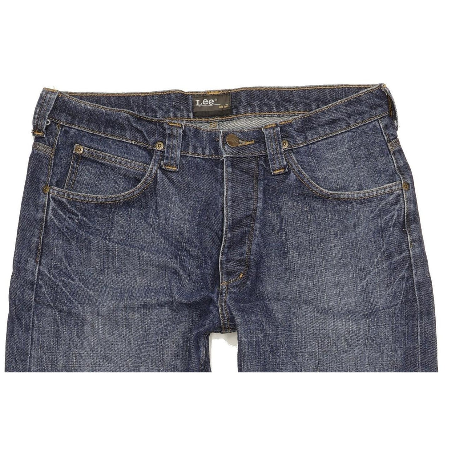 Lee Nash Men Blue Straight Regular Jeans W34 L29