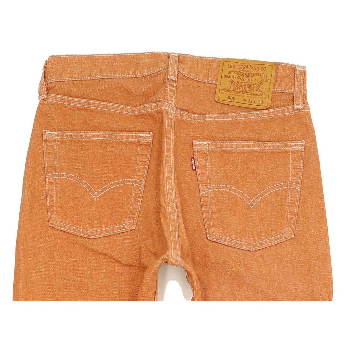 Levi's 501 Made in USA Orange Men Straight Regular Jeans W31 L30