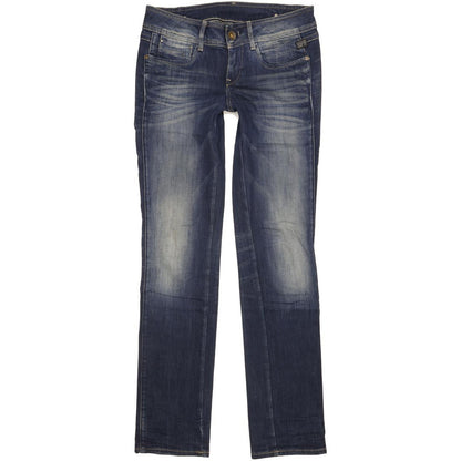 G-Star New Ford Women Blue Straight Slim Stretch Jeans W29 L34