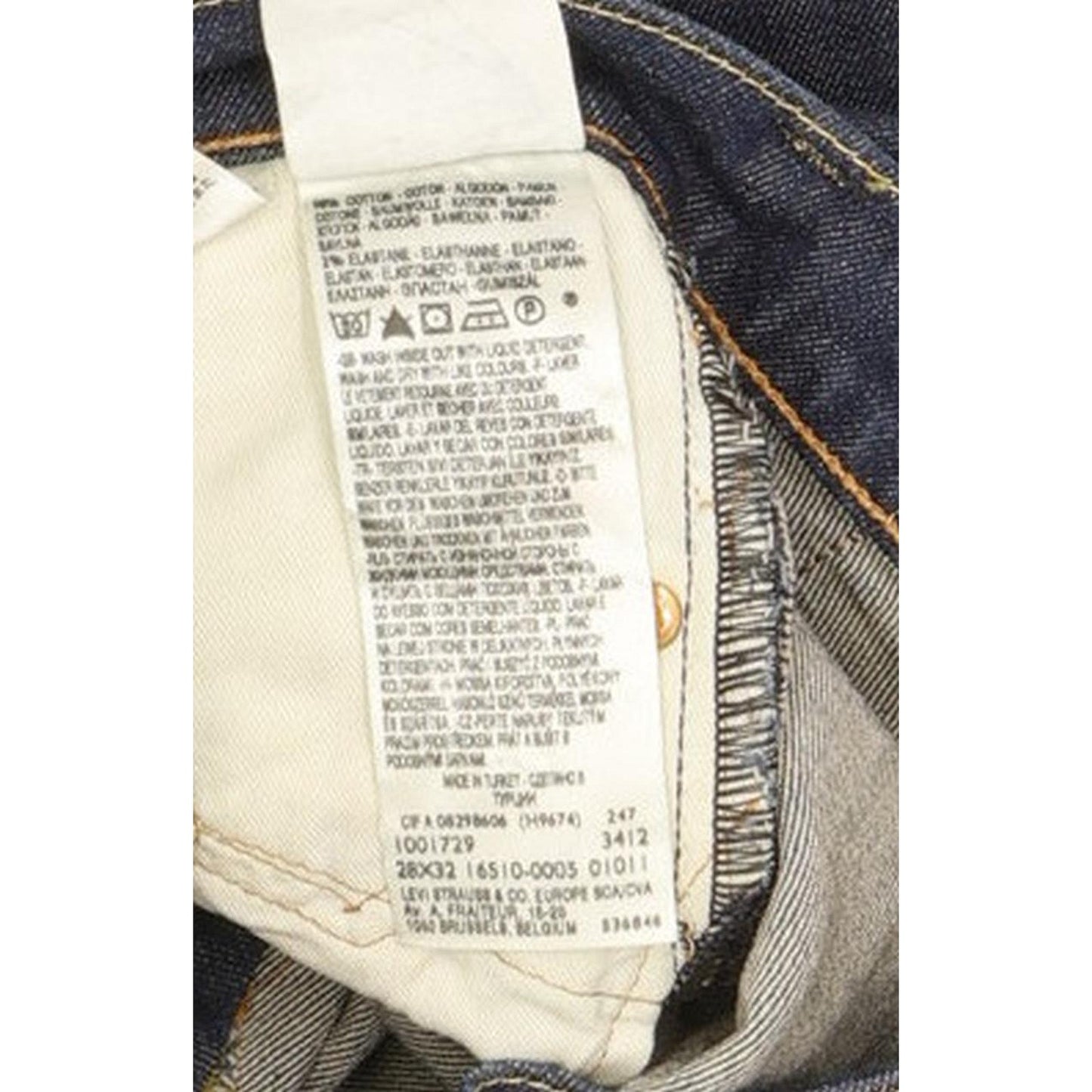 Levi's 510 Men Blue Skinny Slim Stretch Jeans W27 L30