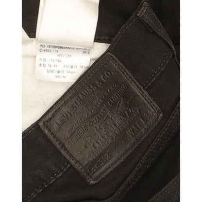 Levi's 512 Men Black Tapered Slim Stretch Jeans W31 L33