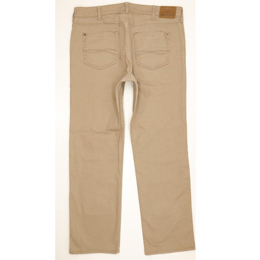 Lee Men Brown Straight Regular Stretch Jeans W36 L31