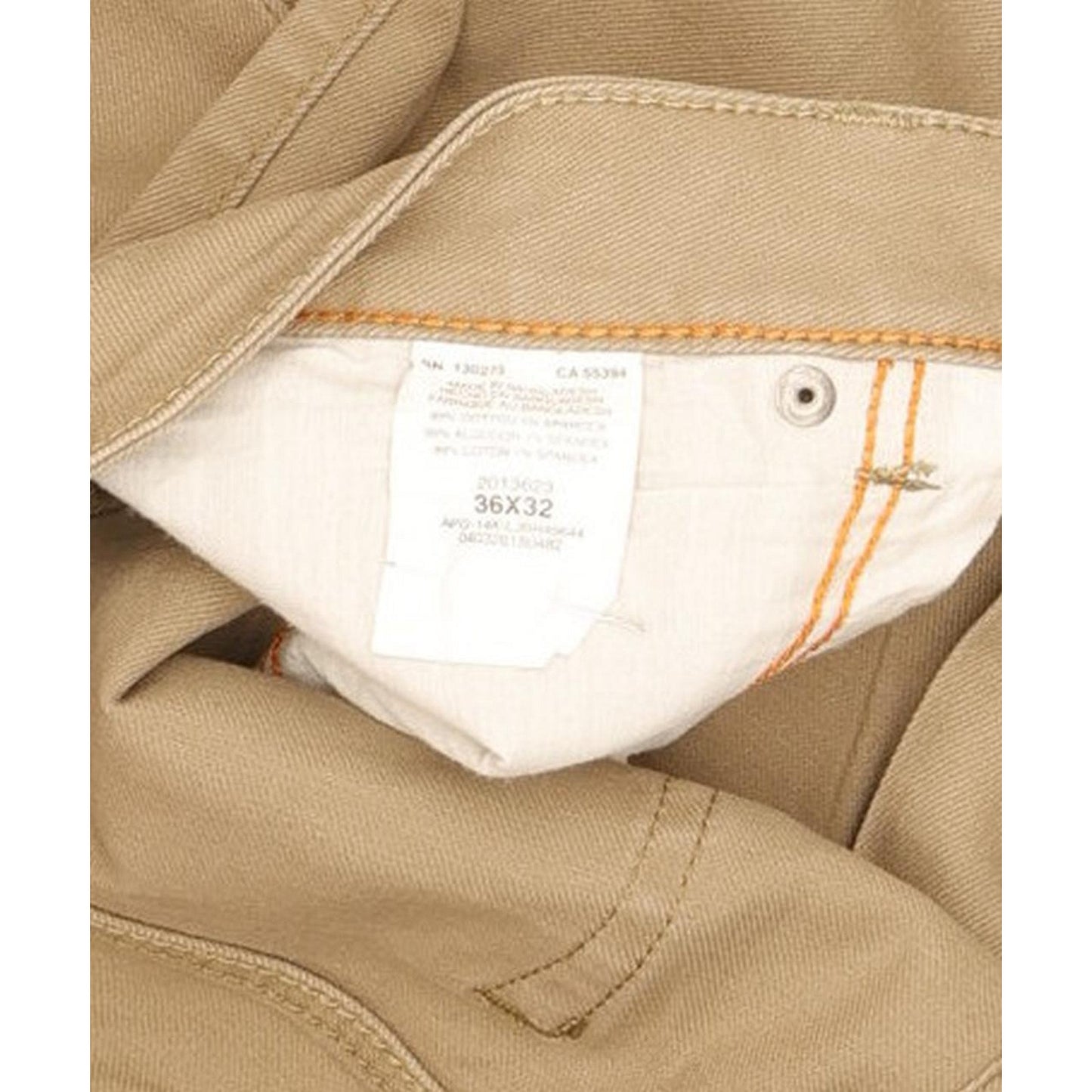 Lee Men Brown Straight Regular Stretch Jeans W36 L31
