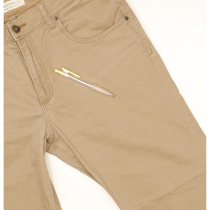 Lee Men Brown Straight Regular Stretch Jeans W36 L31