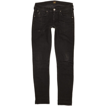 Lee Luke Men Black Skinny Slim Stretch Jeans W28 L32